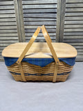 Longaberger Collectors Picnic Basket With Plastic Liner