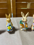 Bunny/Easter Figurine Lot, 6 pc
