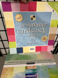 Bin of Crafting Paper/Card Stock (C) 20+ Packs of Paper