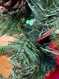 Christmas Multi Color Light Up Wreath WORKS