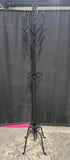 Victorian Style Heavyweight Wrought Iron Scroll Coat Rack