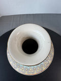 Pale Blue Chinese Butterfly Floral Vase