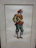 (B) Pair Of Commedia Dell’arte Theatre Style Framed Prints