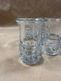 4 Tiffin-Franciscan Kings Crown Thumbprint Juice Glasses // 2 Sets Available // *** PRICED INDIVIDUALLY ****