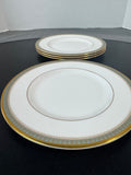 (E) 4-Piece Royal Doulton England Clarendon Fine Bone China Salad Plates