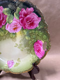 Handpainted Floral Decor Plate — Bavarian