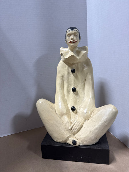 1980 Austin Productions Art Deco Mime Clown Sculpture
