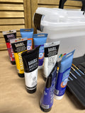 Plastic Art Bin With Supplies