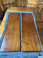 Drop Leaf Table with (2) Leaves, and (4) Can Back Chairs