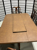 Double Pedestal Dining Table, 3 Leaves, Table Pads and (8) Chairs by Powell's Furniture***HEAVY ITEM***READ DETAILS ON PICK UP POLICY***