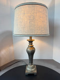 Gold Metallic Botanical Etched Resin Lamp (WORKS)
