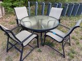 Winston Black Aluminum Outdoor Dining Set (5 Pieces)