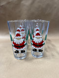 Set Of 6 Santa Clause Drinking Glasses