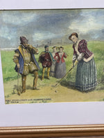 Mary, Queen of Scots on St. Andrews Links Print; Signed