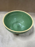 (B) Green Glazed Window Pane McCoy Mixing Bowl