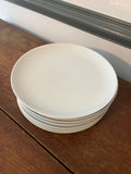 Crate&Barrel 11 1/2" White Dinner Plates, Set of 8