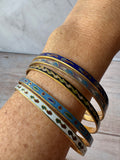 Lot of 5 Cloisonné Bangle Bracelets