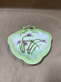 Floral Handpainted Trinket Plate — E. Skelly 1972