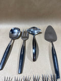 11 Piece Black Eldan Stainless Steel Flatware