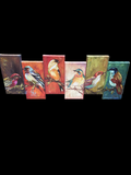 Large 5’ Long Paneled Pier 1 Birds on Canvas Print