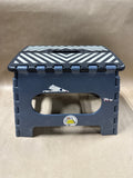 Grey And Black Striped Stepping Stool