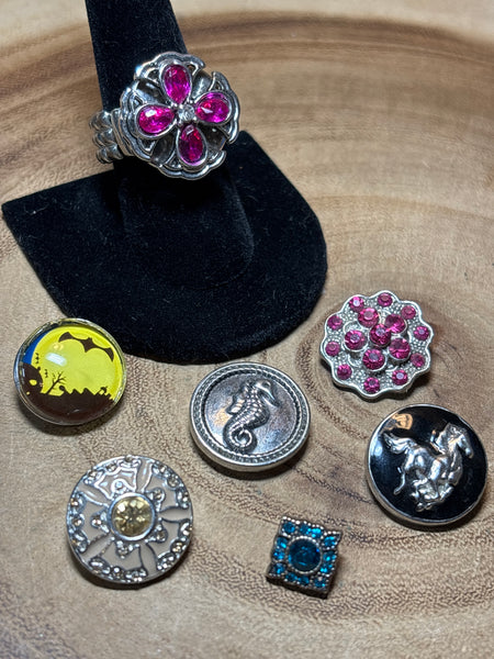 (A) Ring with Interchangeable Pop-On Covers (Elastic Band)