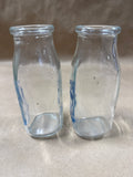 Pair Of Small Brookeside Frame Dairy Sweet Cream Glass Jars