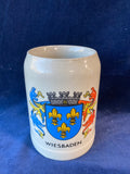 Vintage Wiesbaden beer Stein Oktoberfest West Germany Vintage Stoneware Mug