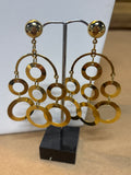 Gold Tone Necklace & Earring Set