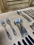 Rogers Deluxe Plate Precious Flatware Set With Case - 64 Pieced