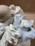 Lladro Little Green Grocer - Girl Leaning On Basket