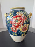 Pioneer Woman Style Floral Ceramic Planter