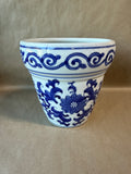 Ceramic Blue And White Planter