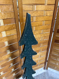 Tall Painted Wooden Christmas Tree