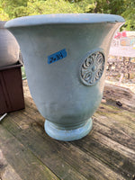 E-Large Teal Fiberglass Planter