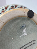 Asian Inspired Crackled Celadon Vase with Bird Motif