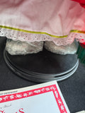 Danbury Mint Porcelain Mrs Claus Doll with Tea Set, Accessories & Stand in Box