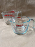 8 And 4 Cup Pyrex Measuring Cup Red Letting