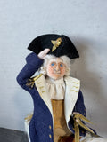 (E) General George Washington on Horse 1991 Signed Colonial Williamsburg Gladys Boalt Hand Made Ornament