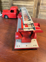 Vintage Structo Fire Dept Pressed Metal Fire Truck