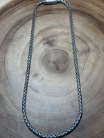 Silver Tone Choker with Magnetic Clasp