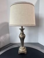Gold Metallic Botanical Etched Resin Lamp (WORKS)