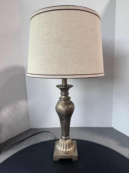 Gold Metallic Botanical Etched Resin Lamp (WORKS)