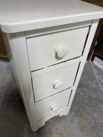 Painted Three Drawer Cabinet