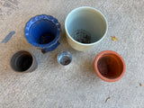 Lot of Five Assorted Planters