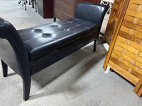 Fsaux Leather/Vinyl  Storage Bench