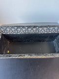 Embossed Metal Planter Box with Filigree Edge