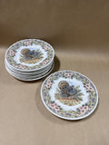 Queens Myott Thanksgiving Turkey Salad Plates - Set Of 8 (B)