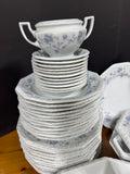86-Piece Rosenthal Germany Blue Floral Maria China Set