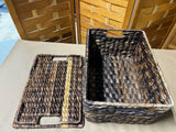 ***AS IS*** Lidded Woven Basket